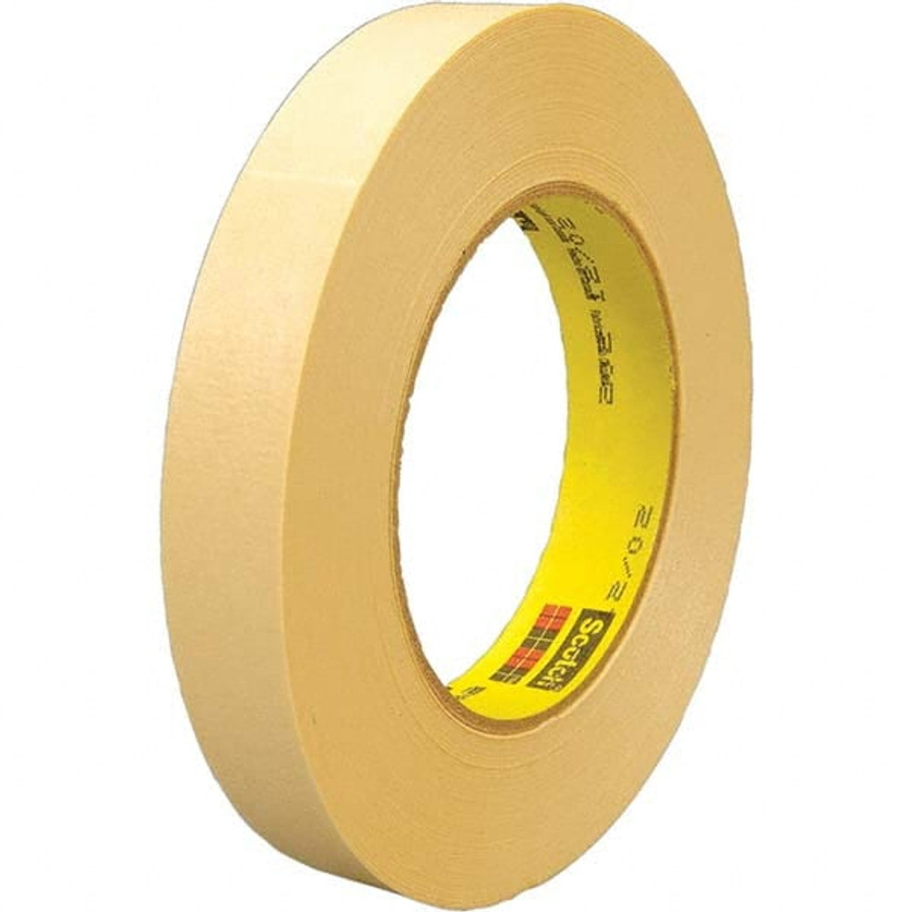 3M 7000048959 Masking Tape: 24 mm Wide, 55 m Long, 6.3 mil Thick, Tan