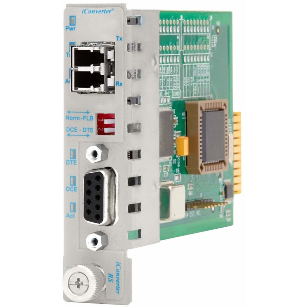 OMNITRON SYSTEMS TECHNOLOGY, INC. 8787-2 Omnitron iConverter RS-422/485 Serial to Fiber Media Converter DB-9 LC Single-Mode 60km Module - 1 x RS-422/485; 1 x LC Single-Mode; Internal Module; Lifetime Warranty