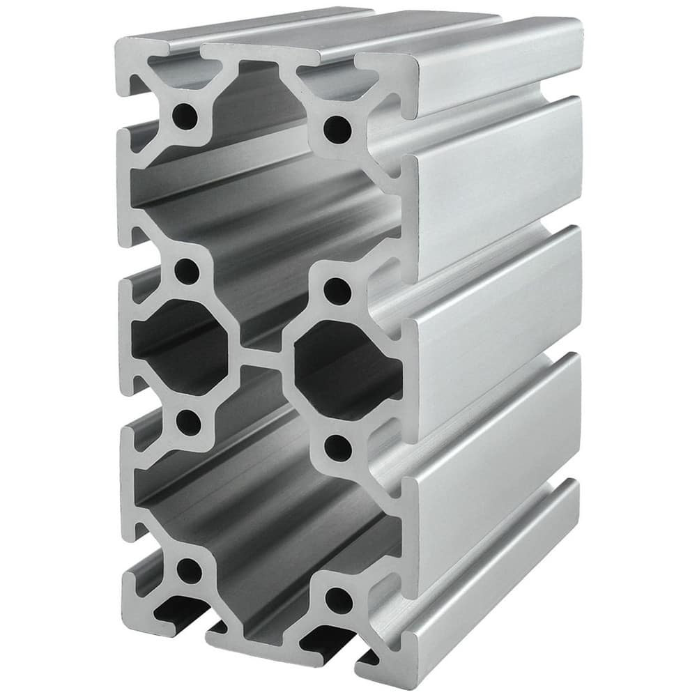 80/20 Inc. Framing; Frame Type: T-Slotted; Duty Grade: Heavy-Duty; Material: Aluminum Alloy; Slot Location: Dozen; Shape: Rectangle; Finish: Clear Anodized 40-8016-3M