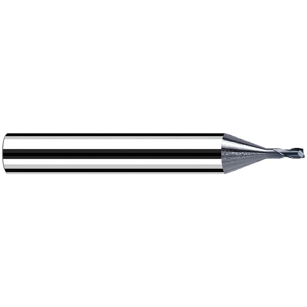 Fraisa X6532098 Corner Radius End Mill: 1 mm Dia, 1.00 mm LOC, 25 deg Helix, TiAlN & AlCrN Coated, Corner Radius End, Centercutting Series MicroX