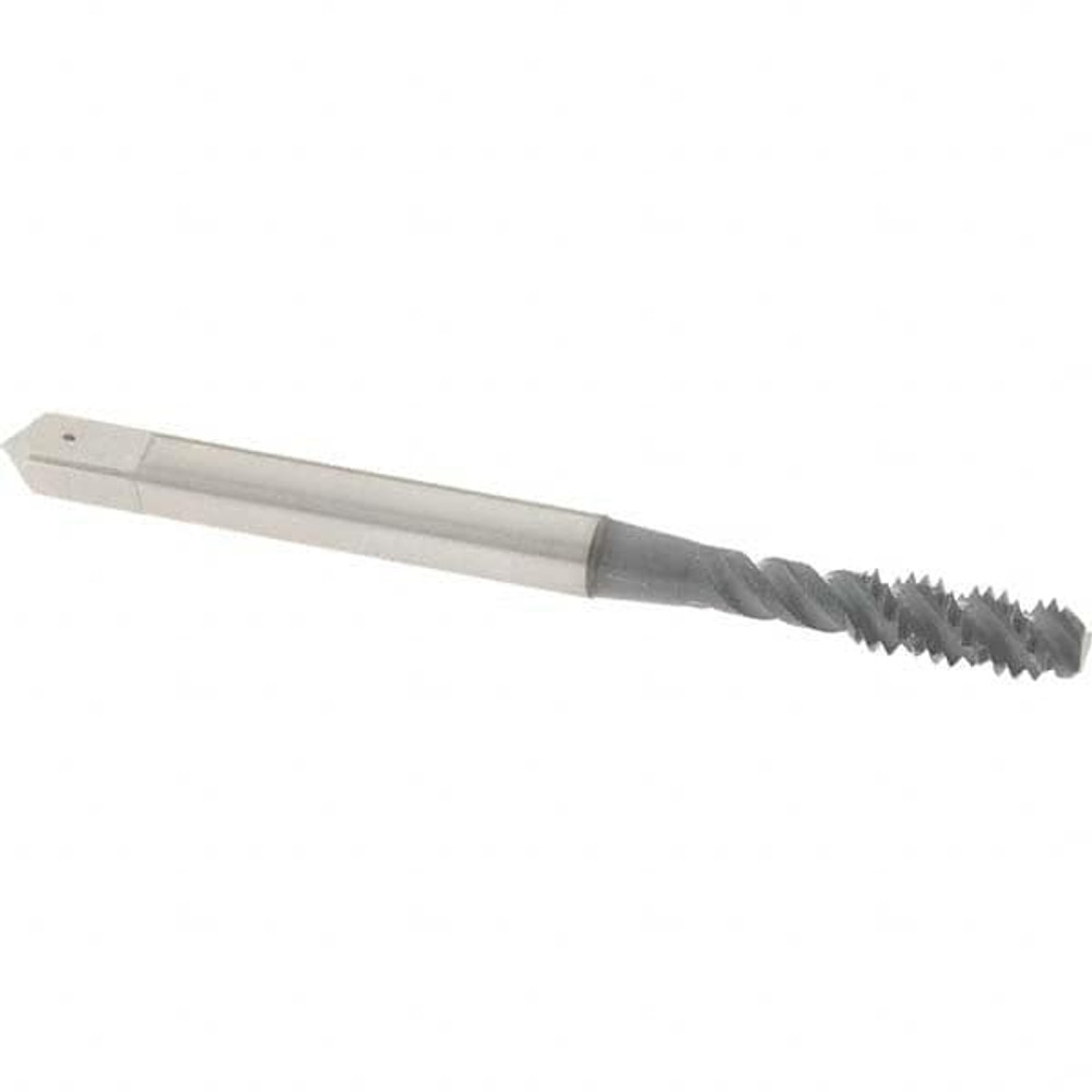 OSG 1412902 Spiral Flute Tap: #8-32 UNC, 3 Flutes, Bottoming, 2B Class of Fit, High Speed Steel, elektraLUBE Coated