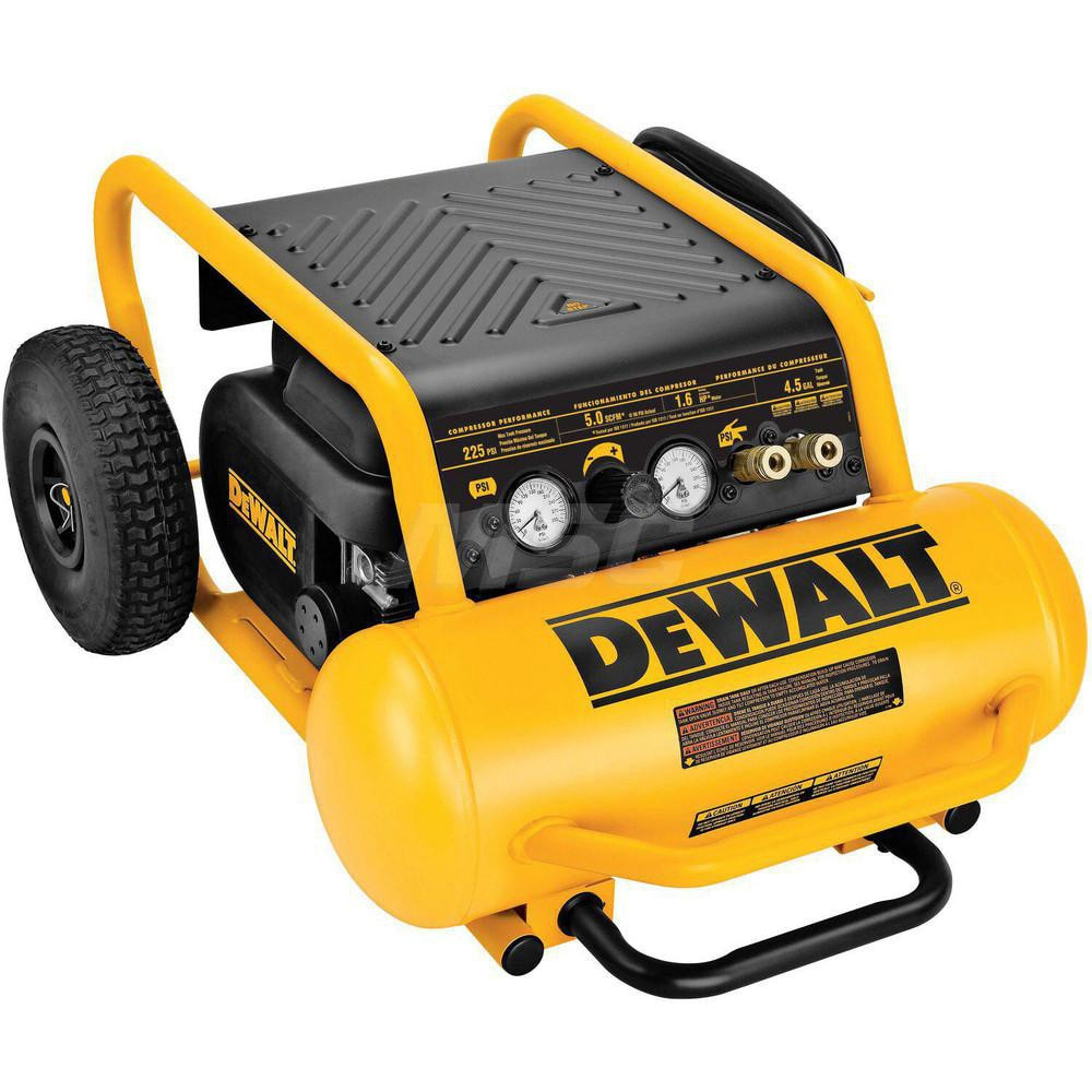 DeWALT D55146 1.8 HP, 5.2 CFM Wheeled Electric Oil Free Compressor