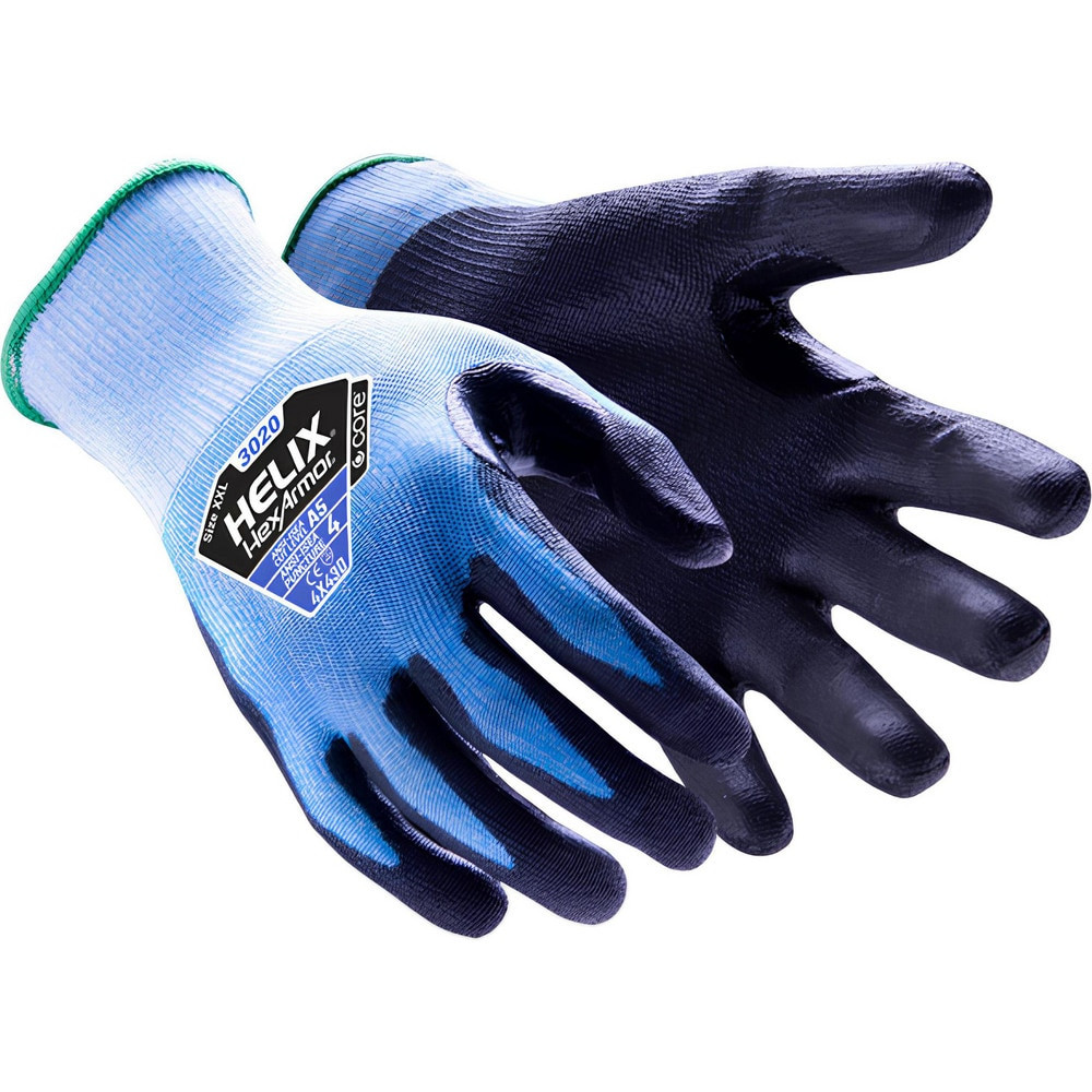 HexArmor. 3020-S (7) Cut, Puncture & Abrasive-Resistant Gloves: Size S, ANSI Cut A5, ANSI Puncture 4, Polyurethane, HPPE Blend