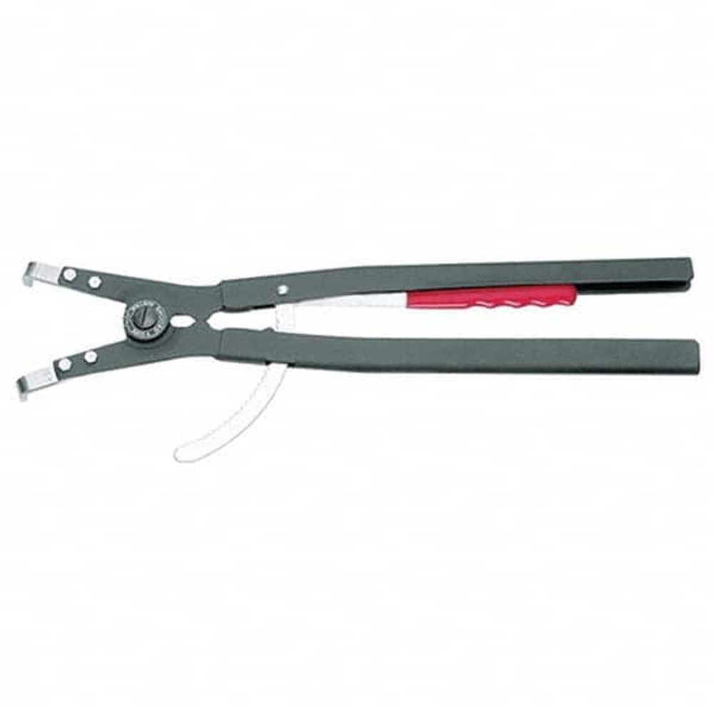 Gedore 5701760 Retaining Ring Pliers; Tool Type: External Ring Pliers ; Type: External ; Ring Diameter Range (Inch): 9-15/16 to 15-13/16 ; Handle Material: Metal ; Features: Interchangeable Tips ; Minimum Ring Size (Decimal Inch): 9.9210