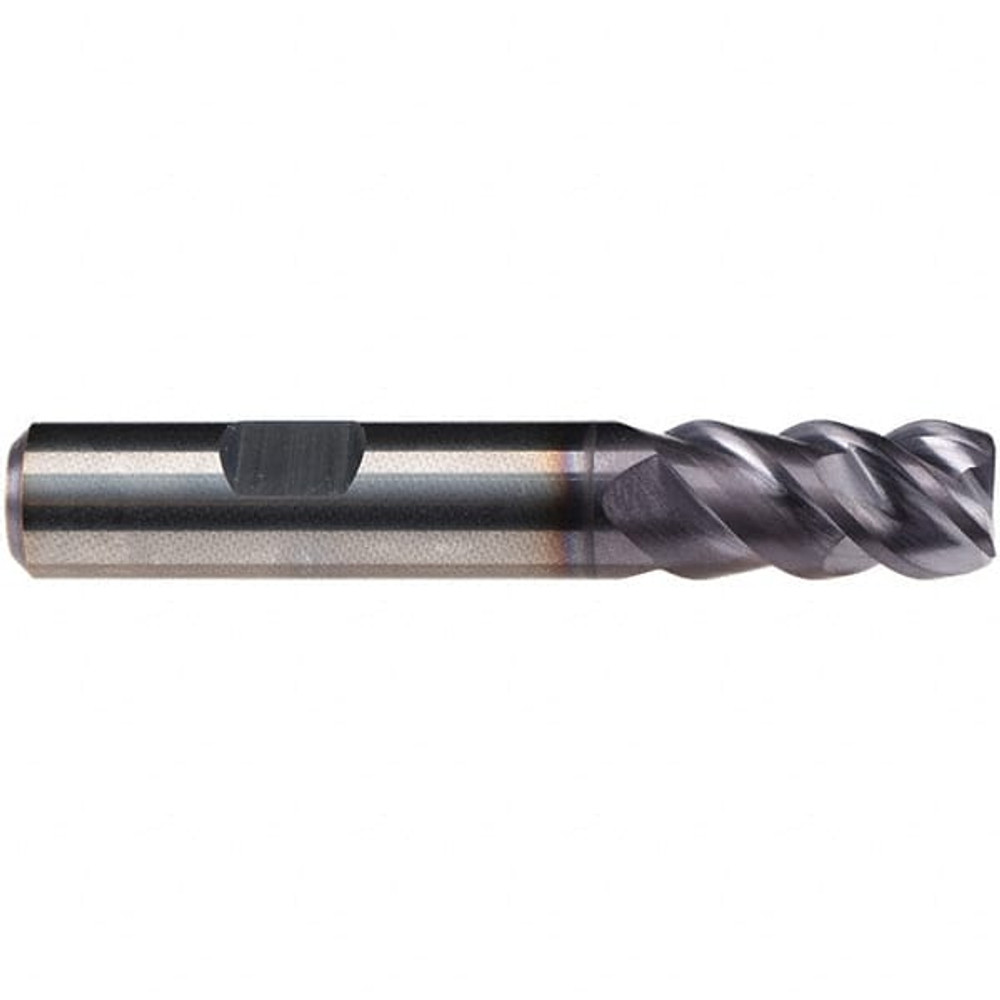 Emuge 2820A.010 10mm Diam 4-Flute 50° Solid Carbide 0.12mm Chamfer Length Square Roughing & Finishing End Mill