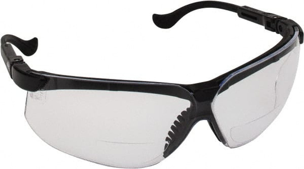Uvex S3762 Magnifying Safety Glasses: +2, Clear Lenses, Scratch Resistant, ANSI Z87.1-2003