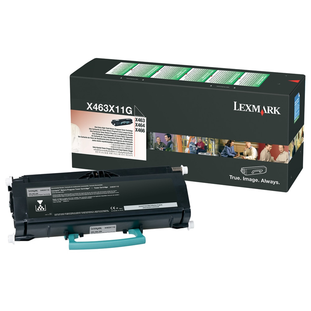 LEXMARK INTERNATIONAL, INC. X463X11G Lexmark X463X11G Black Extra-High Yield Return Program Toner Cartridge