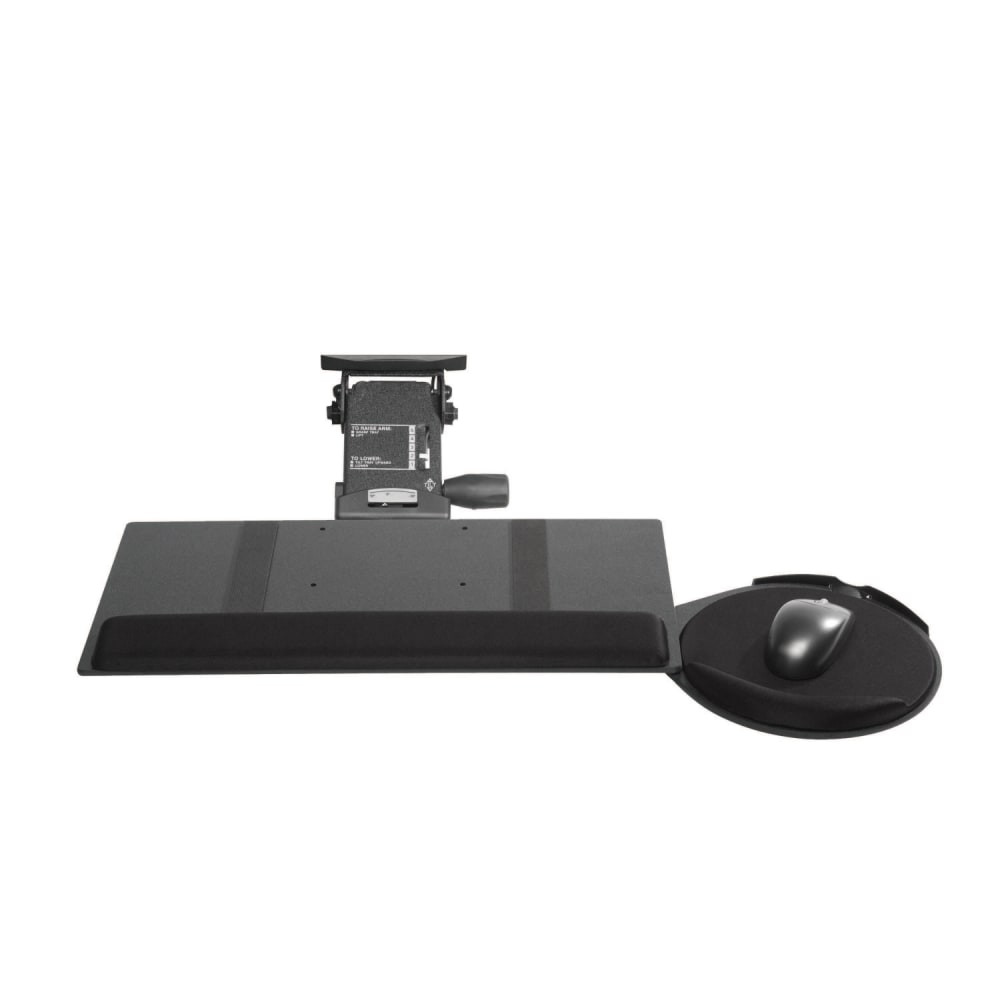 KELLY COMPUTER SUPPLIES KellyREST 69575  Leverless Lift n Lock Standard Keyboard Tray With Oval Mouse Platform, Black