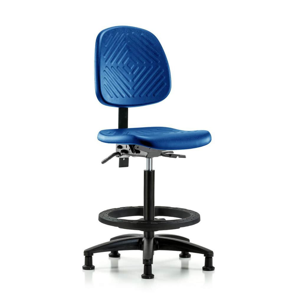 Blue Ridge Ergonomics MSC44799 Task Chair: Polyurethane, Blue