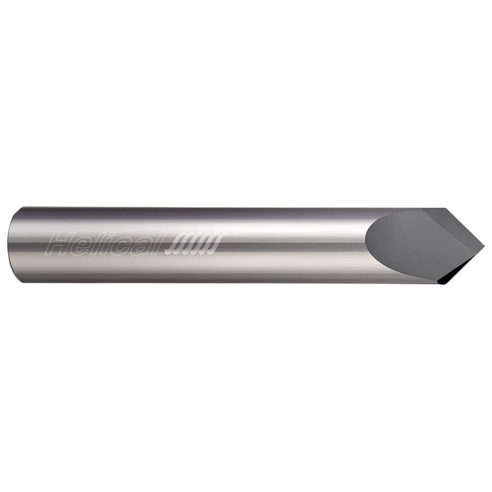 Helical Solutions 06015 Chamfer Mill: 1/8" Dia, 2 Flutes, Solid Carbide