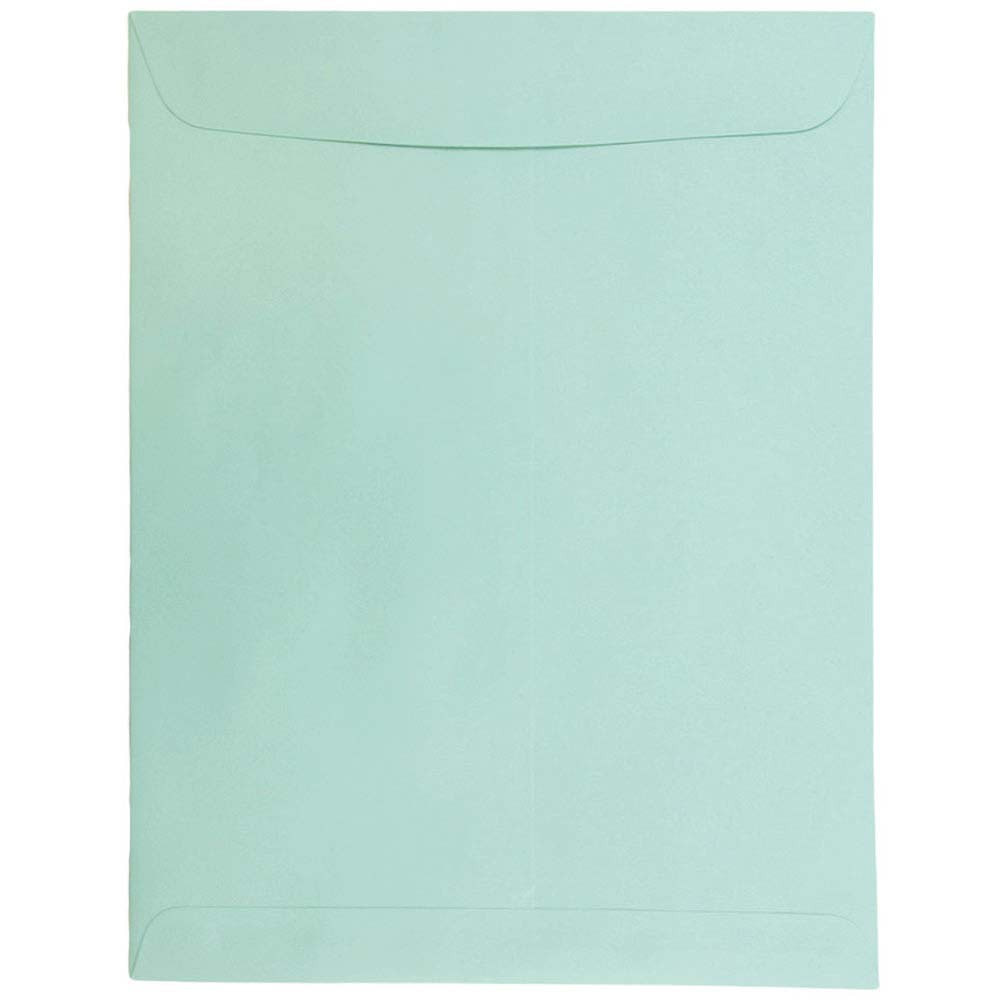 JAM PAPER AND ENVELOPE 31287539 JAM Paper Open-End 10in x 13in Catalog Envelopes, Gummed Closure, Aqua, Pack Of 25