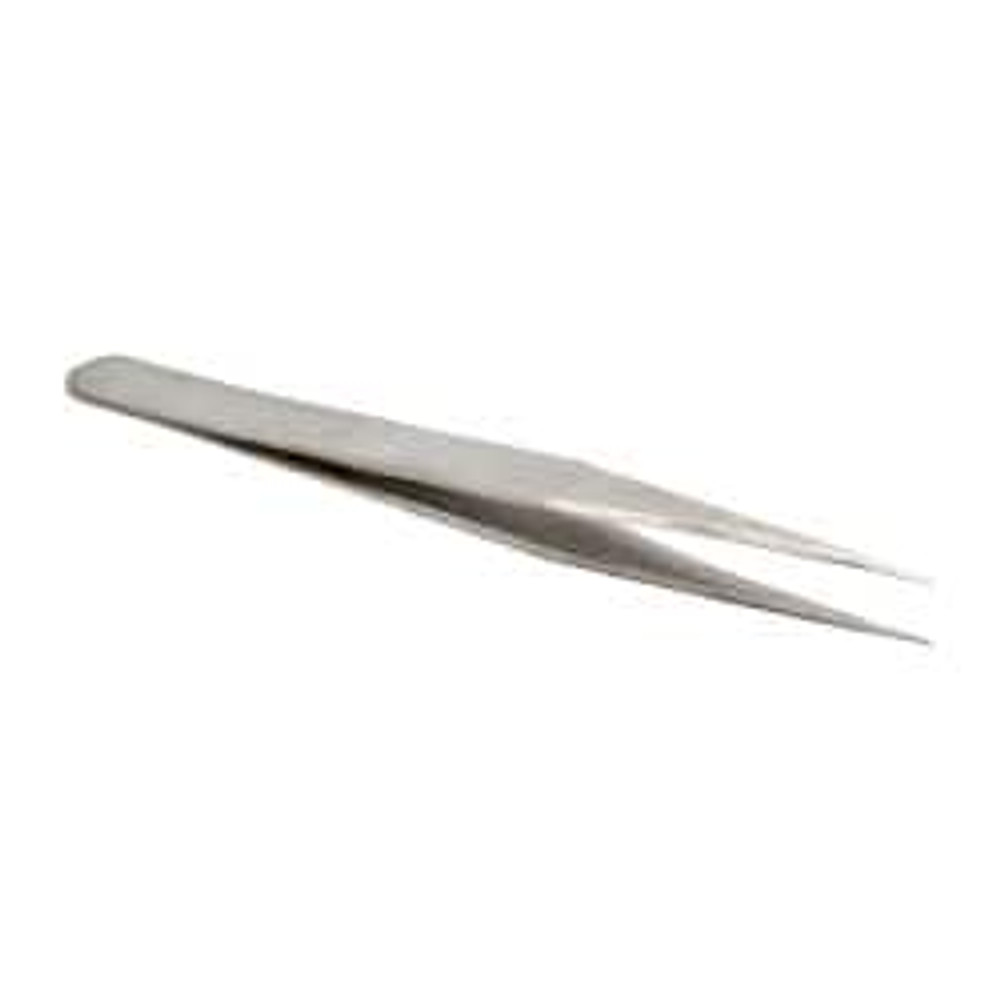 Value Collection 10302-SS Precision Tweezer: MM-SS, Stainless Steel, General Utility, Fine Point & Narrow Shank Tip, 5" OAL