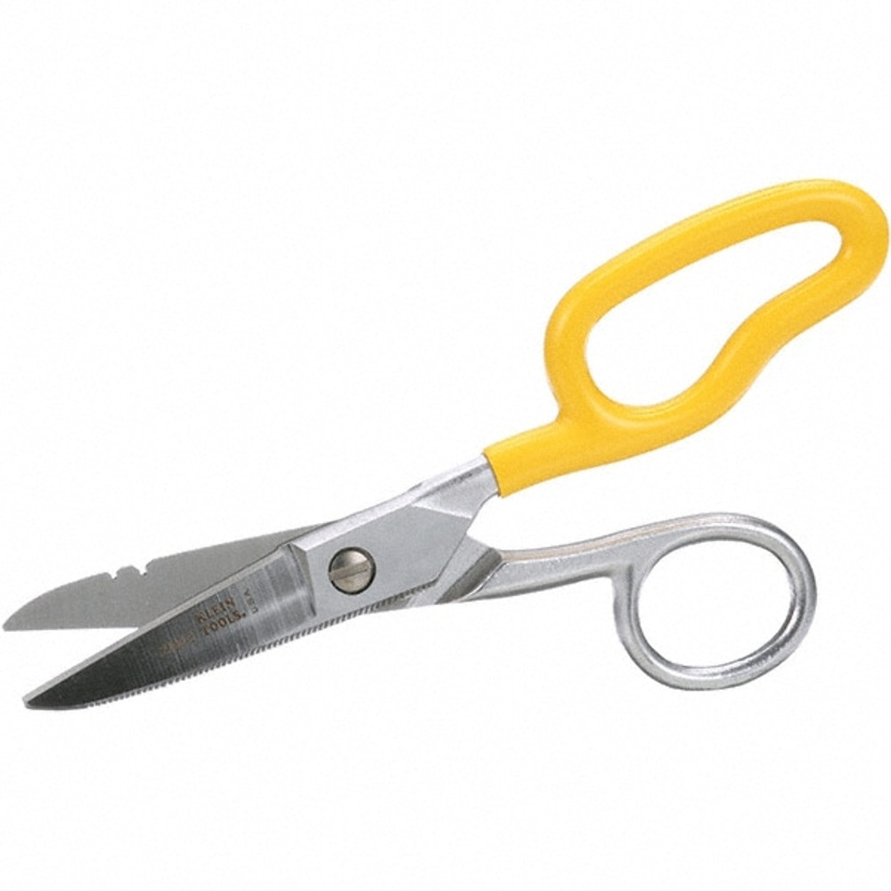 Klein Tools 2100-8 Electrician's Snips: 6-5/16" OAL, 1-7/8" LOC, Stainless Steel Blades