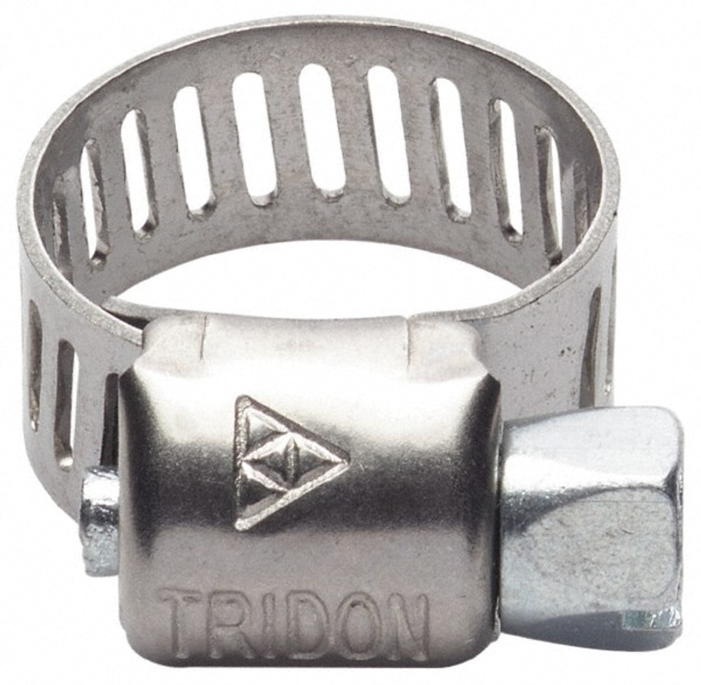 IDEAL TRIDON 670040390052 Worm Gear Clamp: SAE 390, 22-7/8 to 24-7/8" Dia, Stainless Steel Band