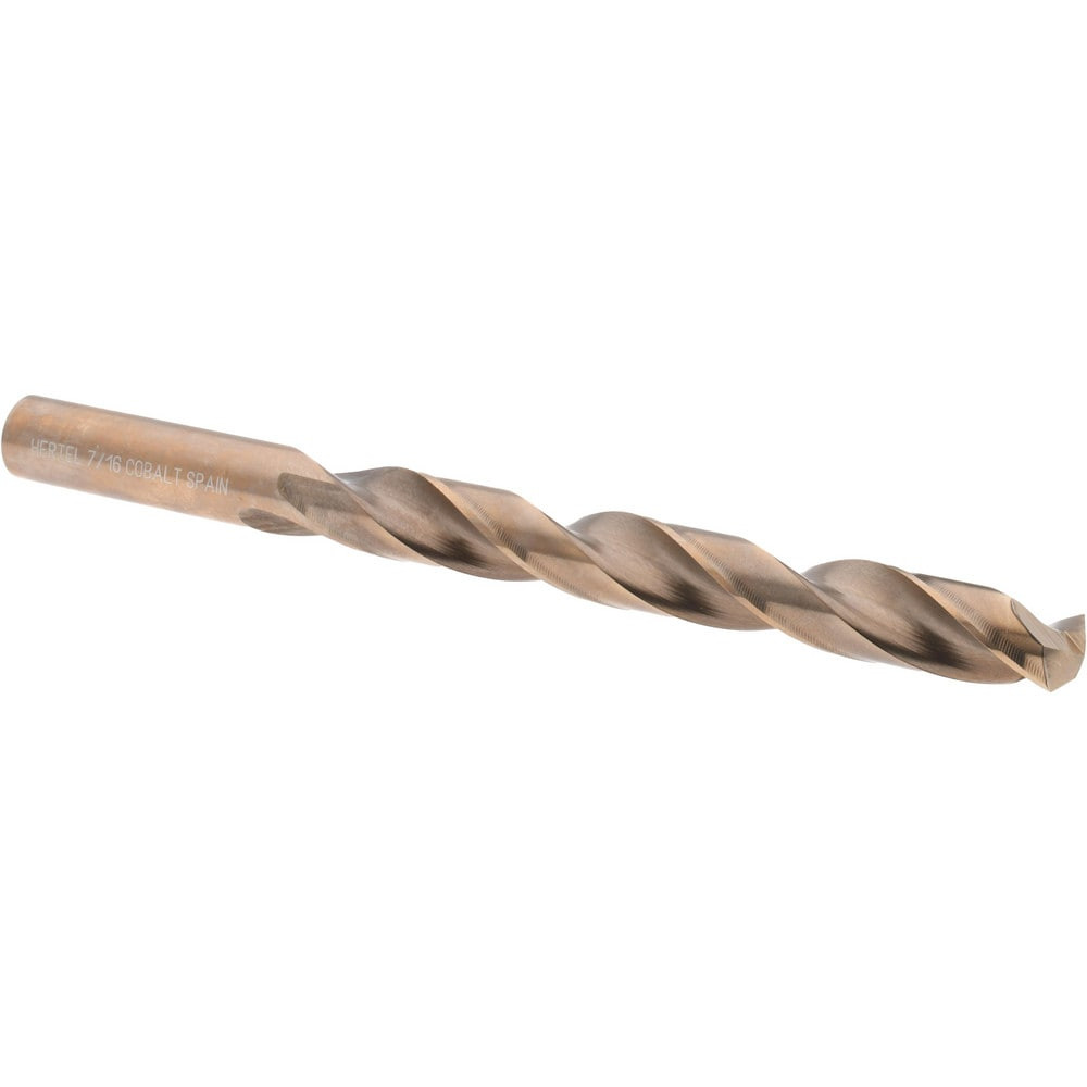 Hertel 42022 Jobber Length Drill Bit: 7/16" Dia, 135 °, Cobalt