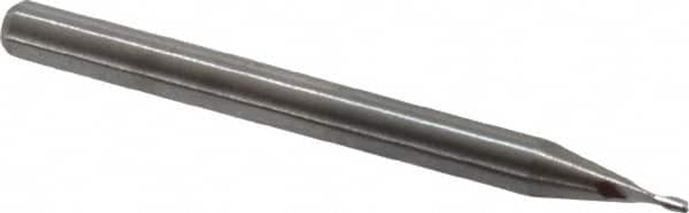 M.A. Ford. 16403000 Square End Mill: 1/32'' Dia, 1/16'' LOC, 1/8'' Shank Dia, 1-1/2'' OAL, 2 Flutes, Solid Carbide