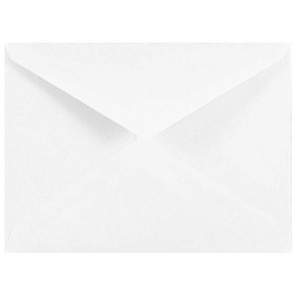 JAM PAPER AND ENVELOPE JAM Paper 4023206  Booklet Invitation Envelopes, A2, Gummed Seal, White, Pack Of 25