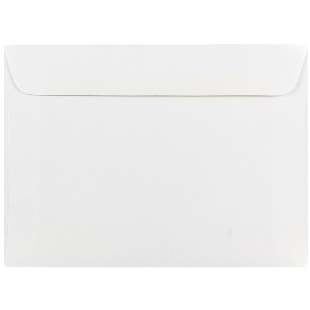 JAM PAPER AND ENVELOPE 4235 JAM Paper Booklet Envelopes, 5 1/2in x 7 1/2in, Gummed Seal, White, Pack Of 25