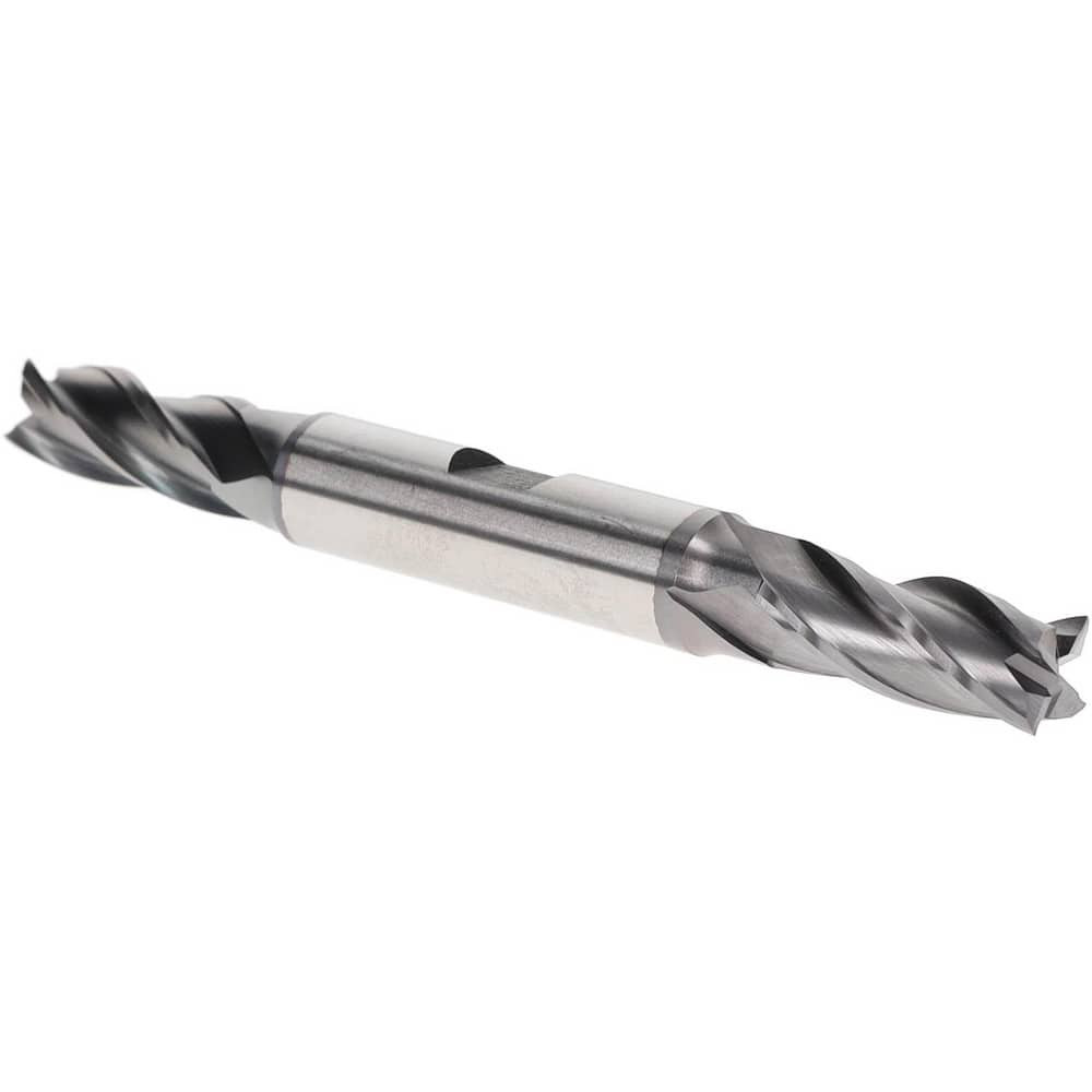 Hertel EF99921325 Square End Mill: 7/16" Dia, 1" LOC, 4 Flutes, High Speed Steel