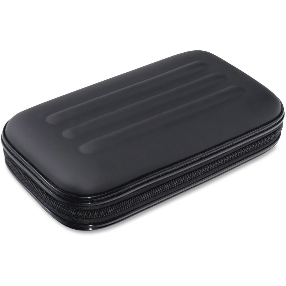 ADVANTUS CORP. 67000 Advantus Large Soft-Sided Pencil Case - External Dimensions: 2in Width x 8.8in Depth x 5.3in Height - Zipper Closure - Fabric - Black - For Pen/Pencil, Crayon, Scissors - 1 Each
