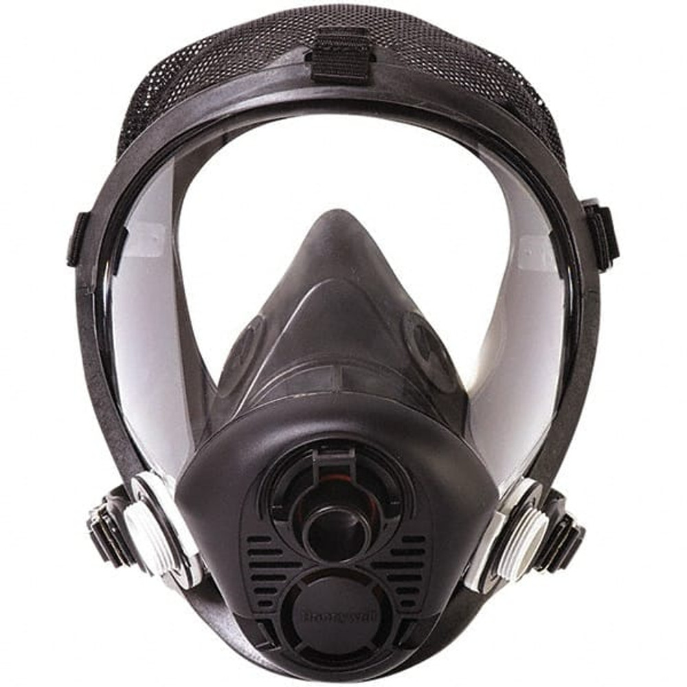 North RU65002M Full Face Respirator: Silicone, Threaded, Medium