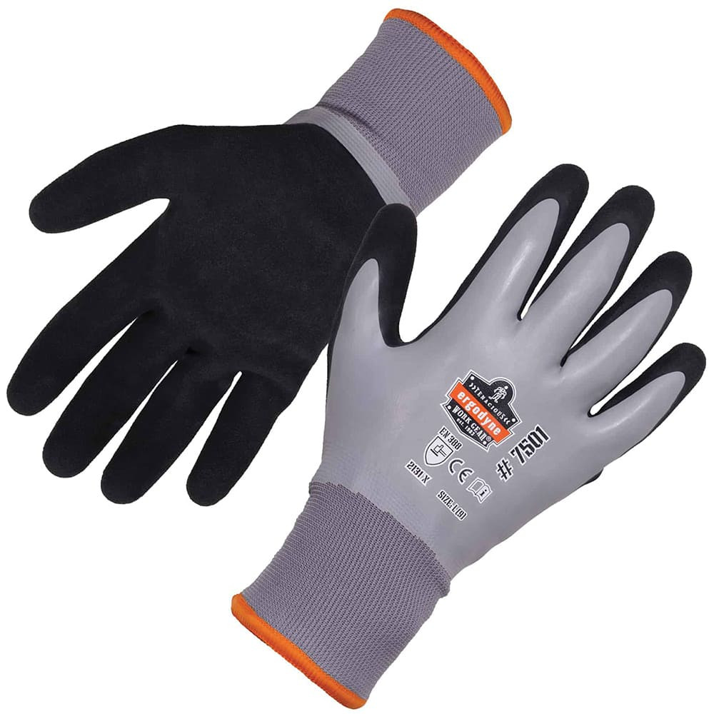 Ergodyne 17634 General Purpose Work Gloves: Large, Latex Coated, Polyester & Acrylic Fleece