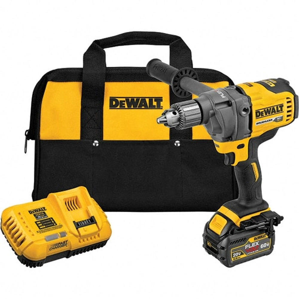 DeWALT DCD130T1 Cordless Drill: 60V, 1/2" Chuck, 600 RPM