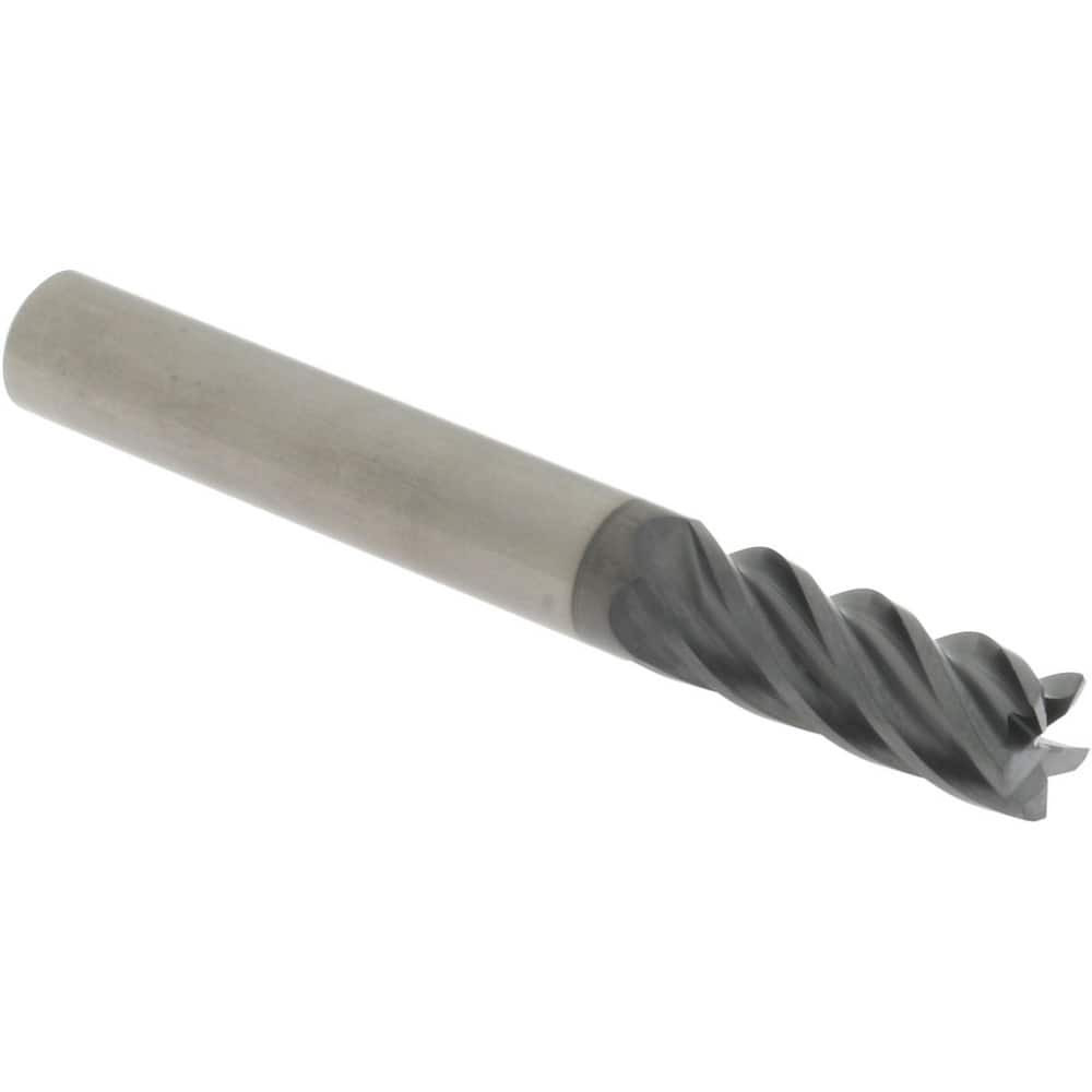 Accupro 6502974 Corner Radius End Mill: 5/16" Dia, 13/16" LOC, 0.0100" Radius, 5 Flute, Solid Carbide