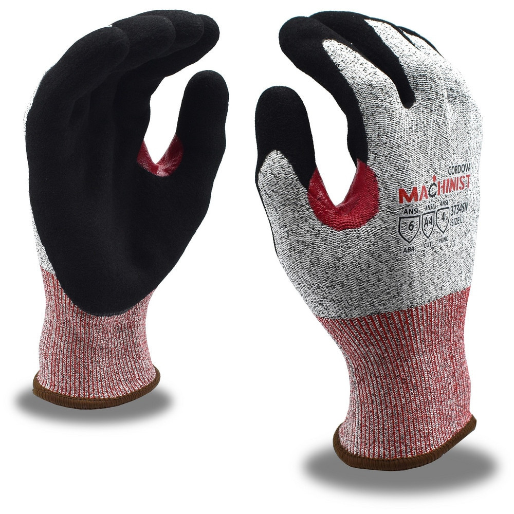 Cordova 3734SNXXL Cut, Puncture & Abrasive-Resistant Gloves: Size 2XL, ANSI Cut A4, ANSI Puncture 4, Nitrile, HPPE