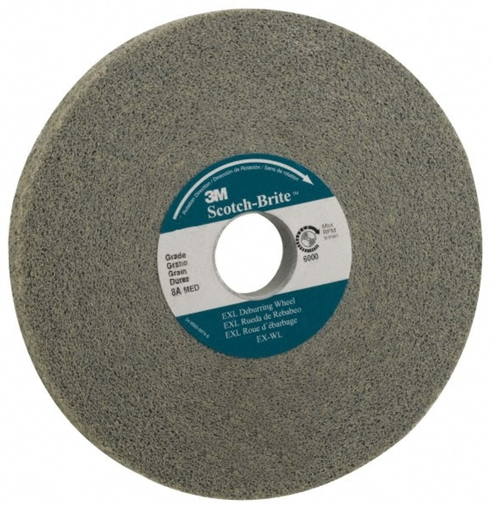 3M 7000120705 Deburring Wheel:  8" Dia,  3" Face Width,  3" Hole,  Density 2 N/A Silicon Carbide