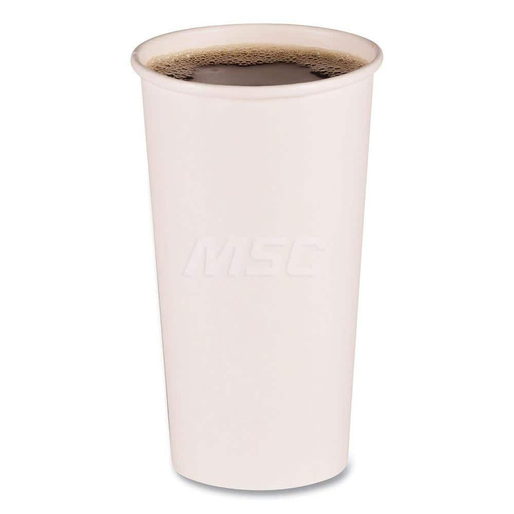 Boardwalk BWKWHT20HCUP Paper & Plastic Cups, Plates, Bowls & Utensils; Cup Type: Hot,Cold ; Material: Polycoated Paper ; Color: White ; Capacity: 20.000 oz ; For Beverage Type: Cold; Hot ; Microwave-safe: No