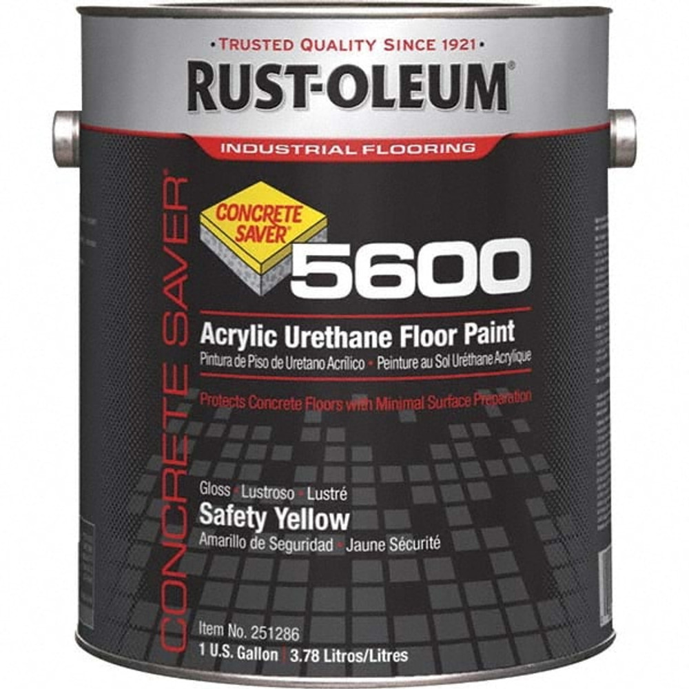 Rust-Oleum 251286 Protective Coating: 1 gal Can, Satin Finish, Yellow