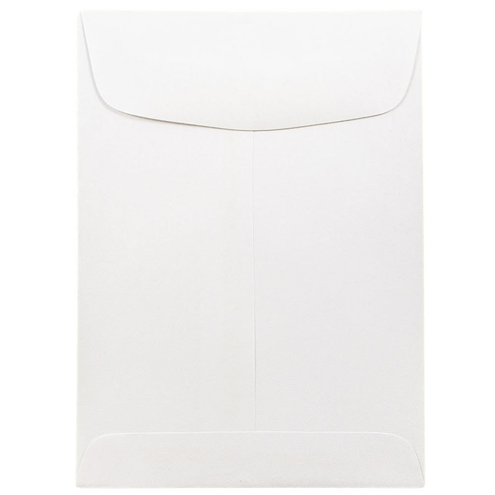 JAM PAPER AND ENVELOPE 4100 JAM Paper Open-End 5 1/2in x 7 1/2in Catalog Envelopes, Gummed Seal, White, Pack Of 25