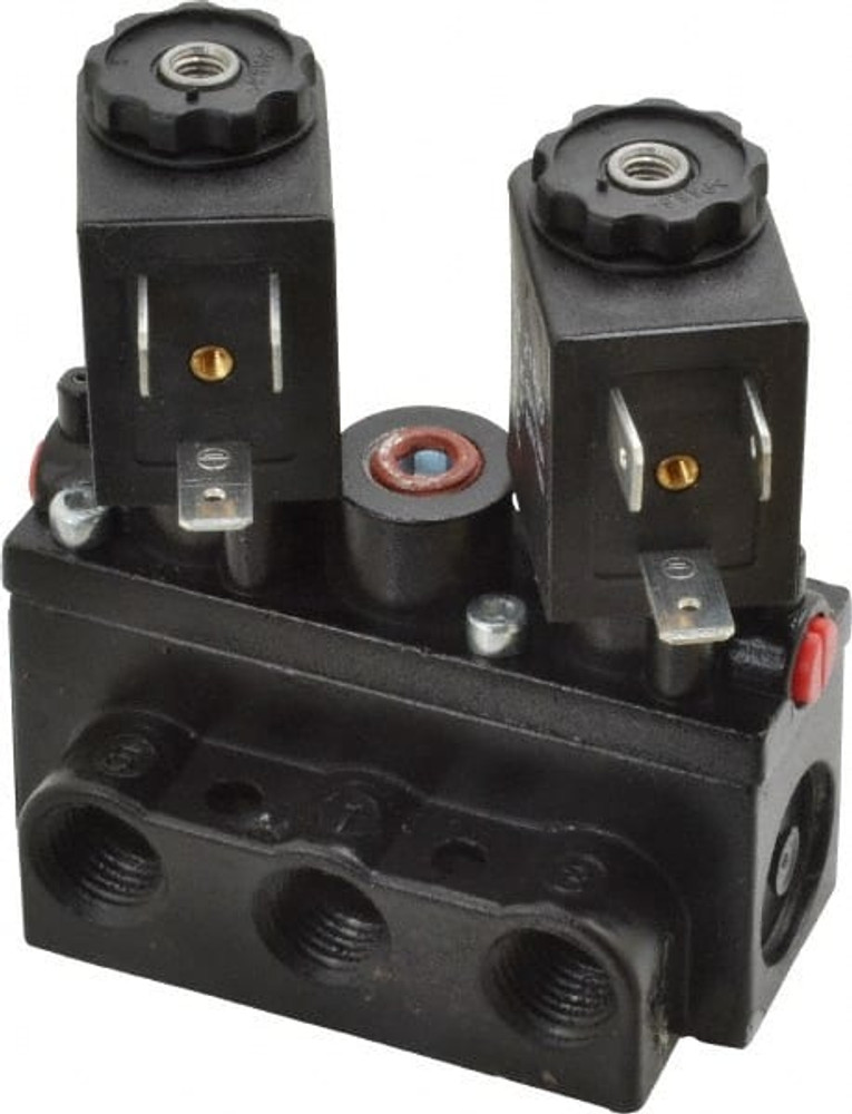 ARO/Ingersoll-Rand A312SD-120-A 1/4" Inlet x 1/4" Outlet, Solenoid Actuator, Solenoid Return, 3 Position, Body Ported Solenoid Air Valve