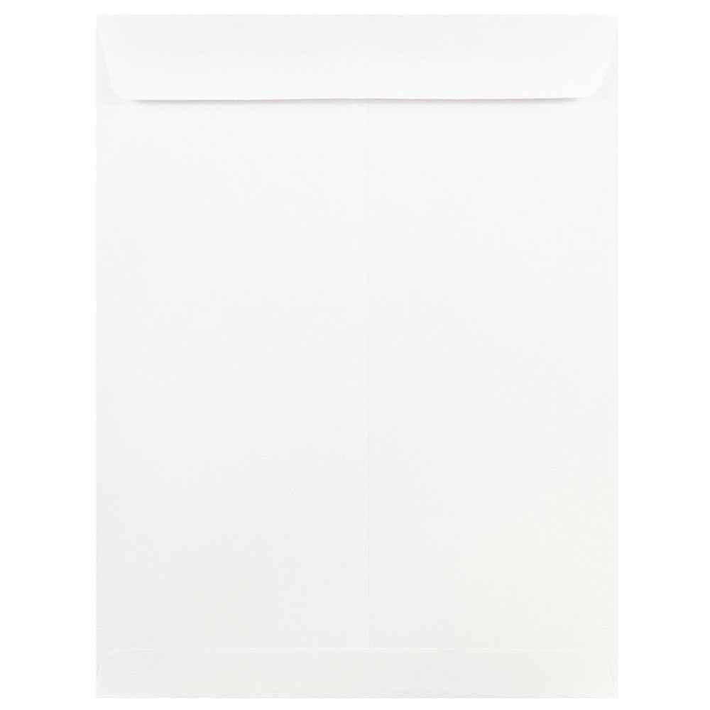 JAM PAPER AND ENVELOPE JAM Paper 1623197  Open-End 9in x 12in Catalog Envelopes, Gummed Seal, White, Pack Of 25