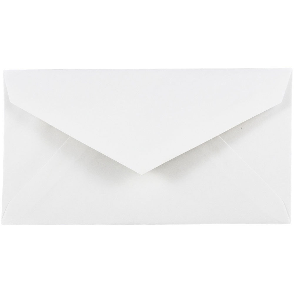 JAM PAPER AND ENVELOPE JAM Paper 1633984  Monarch Commercial Envelopes, 3 7/8in x 7 1/2in, White, Pack Of 25