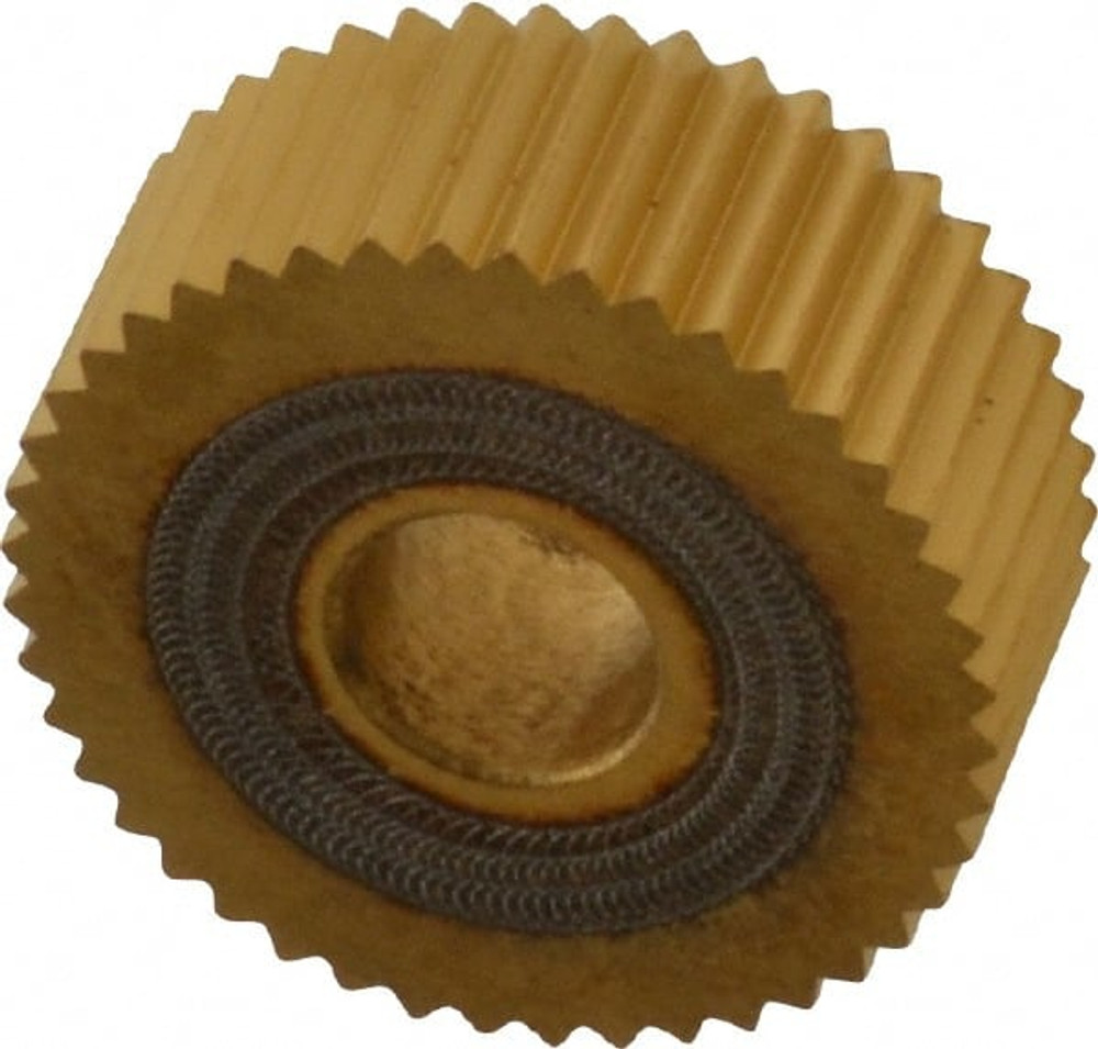 Dorian Tool 73310125608 Standard Knurl Wheel: 1" Dia, 90 ° Tooth Angle, 14 TPI, Straight, High Speed Steel