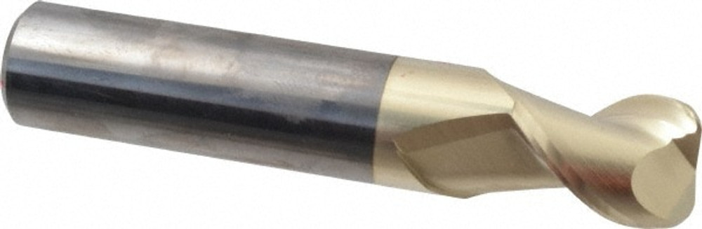 Accupro 25075016120C5 Corner Radius End Mill: 3/4" Dia, 1" LOC, 0.1200" Radius, 2 Flute, Solid Carbide