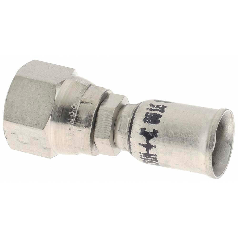 Parker PX-00264 Hydraulic Hose Straight Female JIC 37 ° Swivel Fitting: 0.1875" ID, 4 mm, 7/16-20