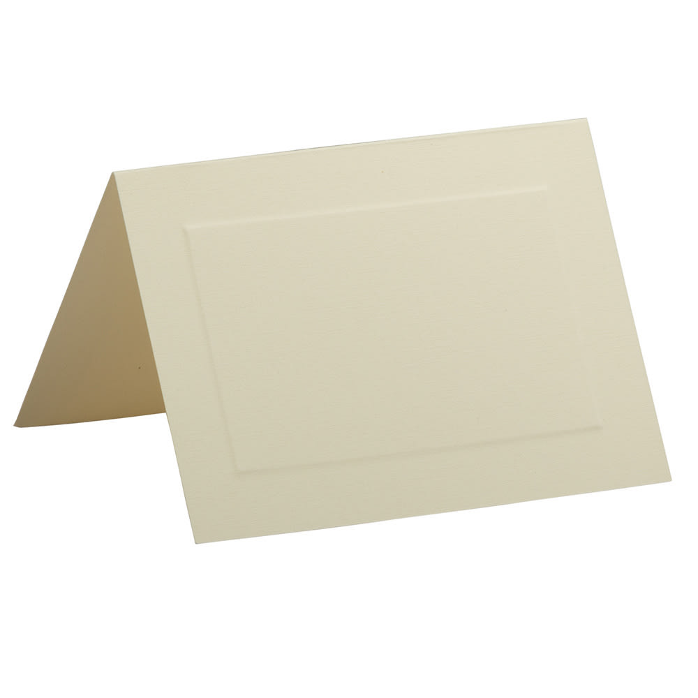 Create custom announcements and invitations  Each card measures 3 1/2in x 4 7/8in to fit standard 4 bar A1 envelopes (not included).  Smooth, 65-lb card stock gives a classic feel.  Panel border helps provide a sophisticated look.  Cards fold over and have ample space for messages or special announcements.