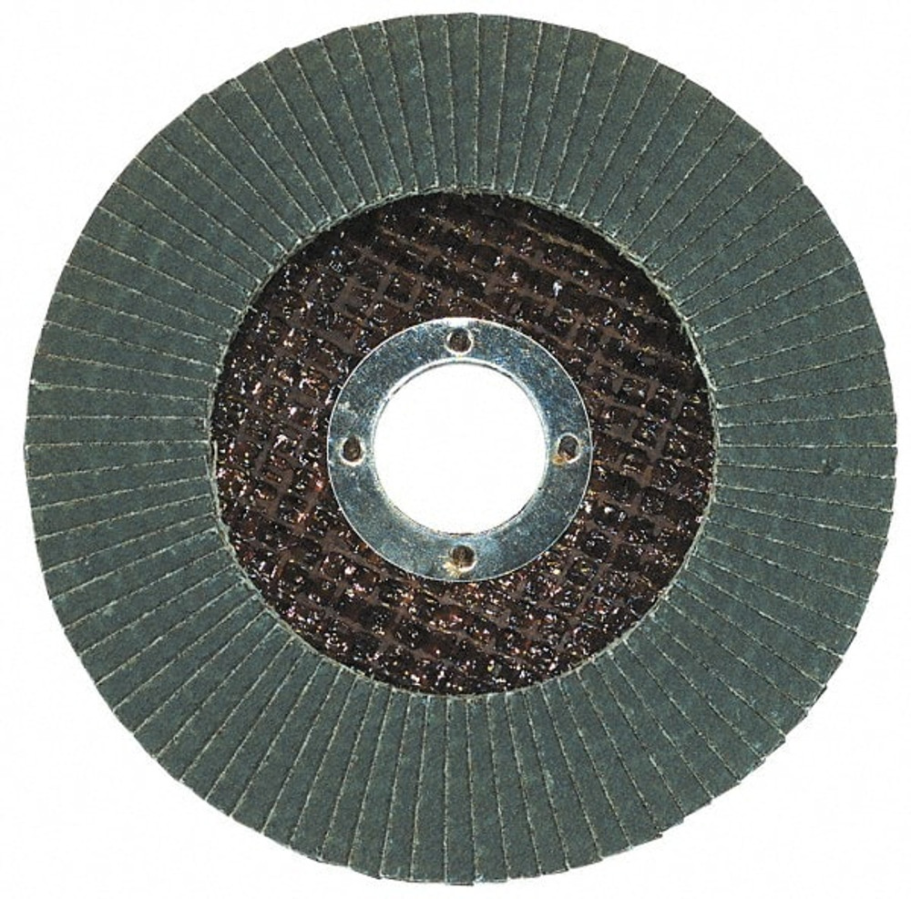 Garryson G40402 Flap Disc: 7/8" Hole, 60 Grit, Zirconia Alumina, Type 27