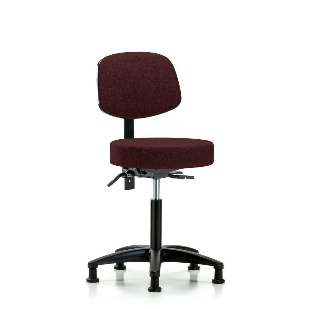 Blue Ridge Ergonomics MSC42962 Adjustable Height Swivel Stool: Olefin, 24" Seat Width, 24" Seat Depth