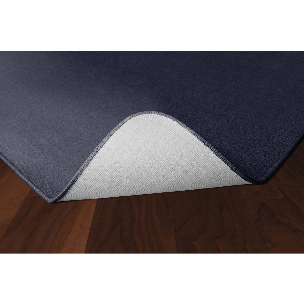 An attractive area rug provides an eye-catching accent that complements your classrooms decor and can be used as a circle area when teaching group lessons. The rugged nylon material is made to withstand the heavy wear and tear caused by constant foot traffic.  Sturdy nylon construction can endure everyday use.  Double-stitched, serged edges provide increased strength and long-lasting use.  Dry clean or vacuum for easy maintenance.  Backed by the manufacturers limited lifetime warranty.  This product is heavy and/or oversized and may need more than one person to handle.