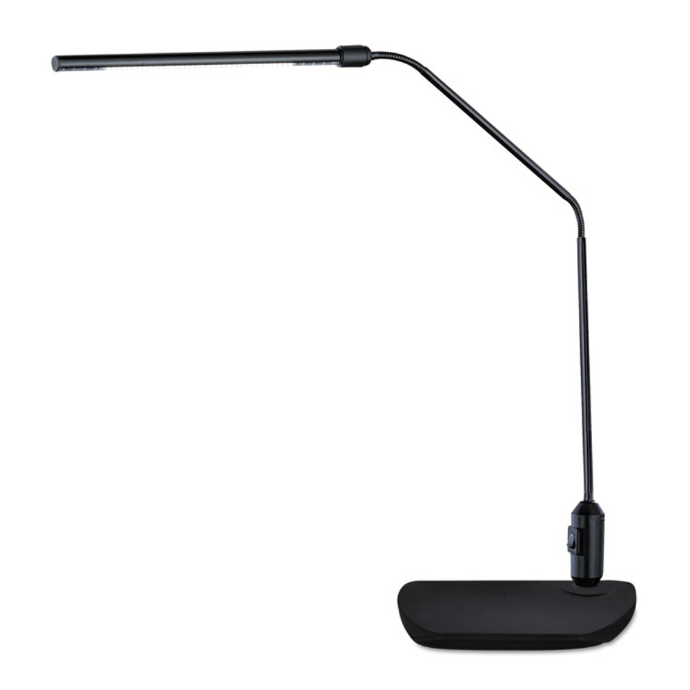 ALERA LED902B LED Desk Lamp With Interchangeable Base Or Clamp, 5.13w x 21.75d x 21.75h, Black