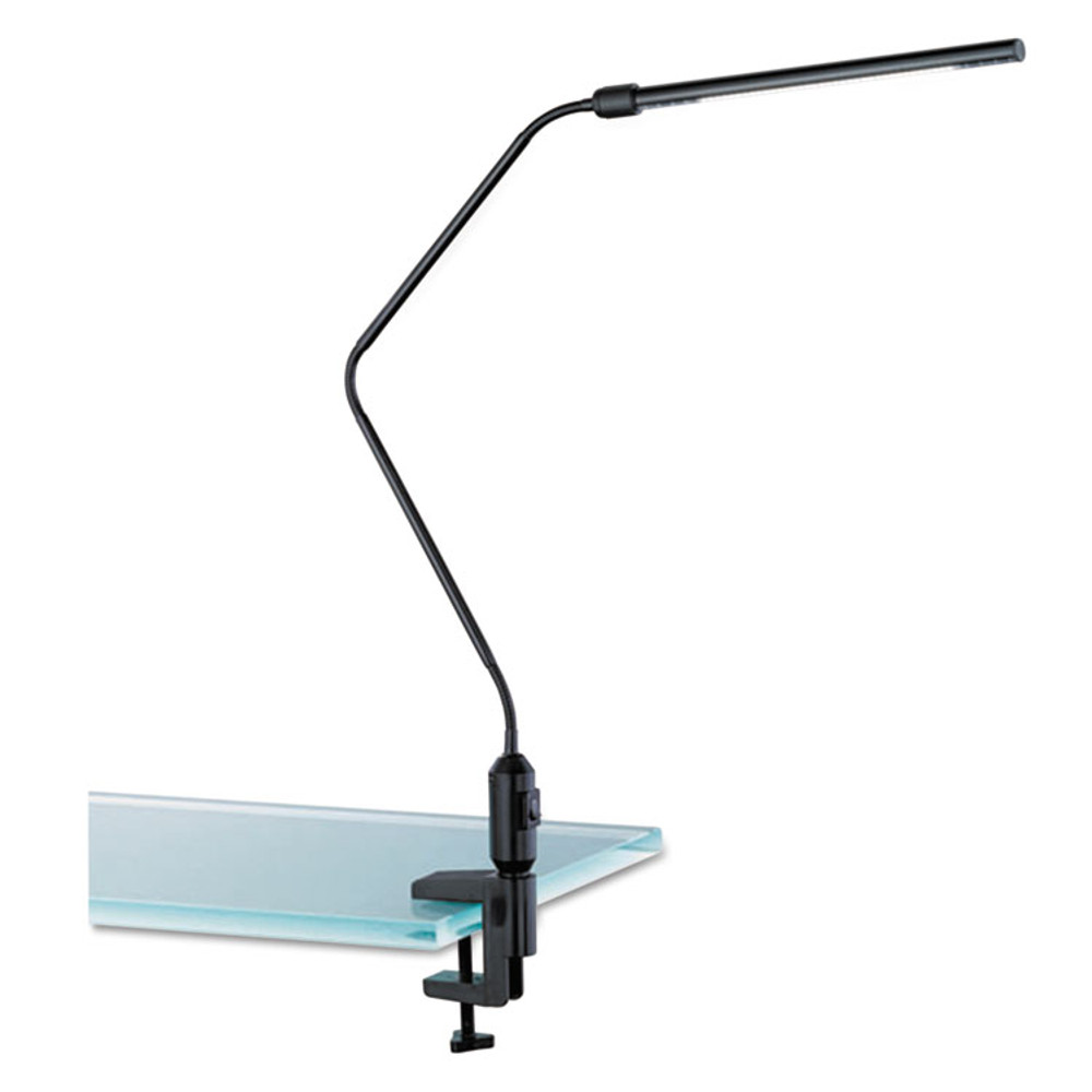 ALERA LED902B LED Desk Lamp With Interchangeable Base Or Clamp, 5.13w x 21.75d x 21.75h, Black