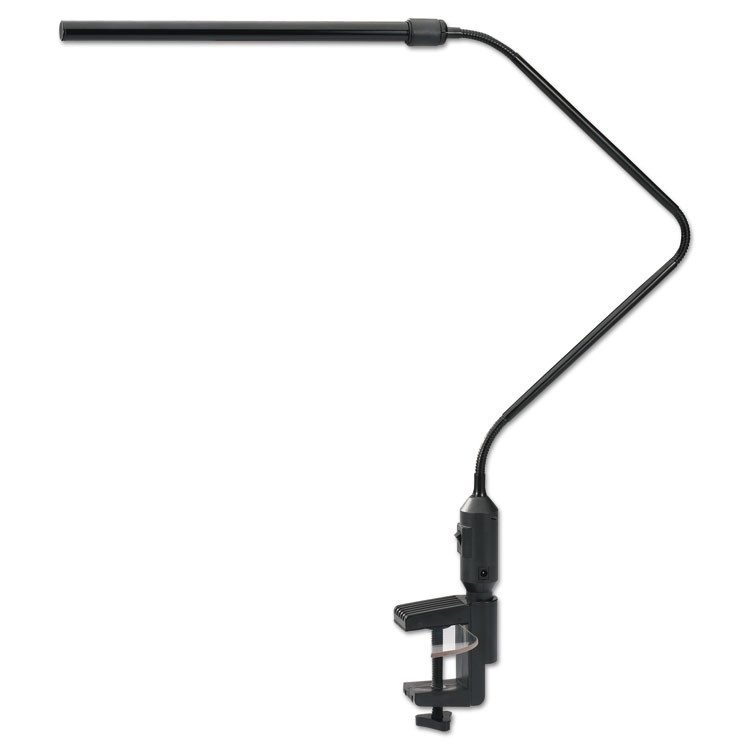 ALERA LED902B LED Desk Lamp With Interchangeable Base Or Clamp, 5.13w x 21.75d x 21.75h, Black