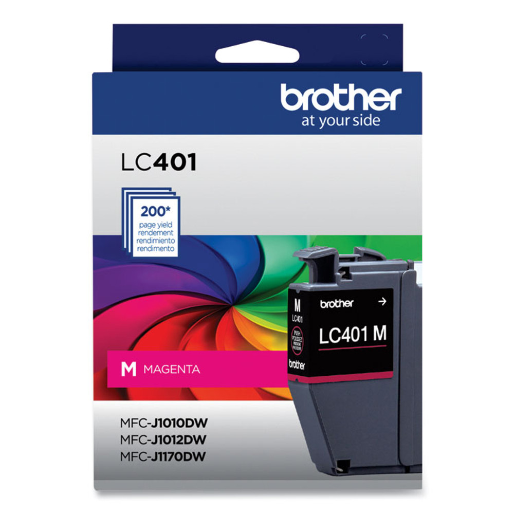 BROTHER INTL. CORP. LC401MS LC401MS Ink, 200 Page-Yield, Magenta