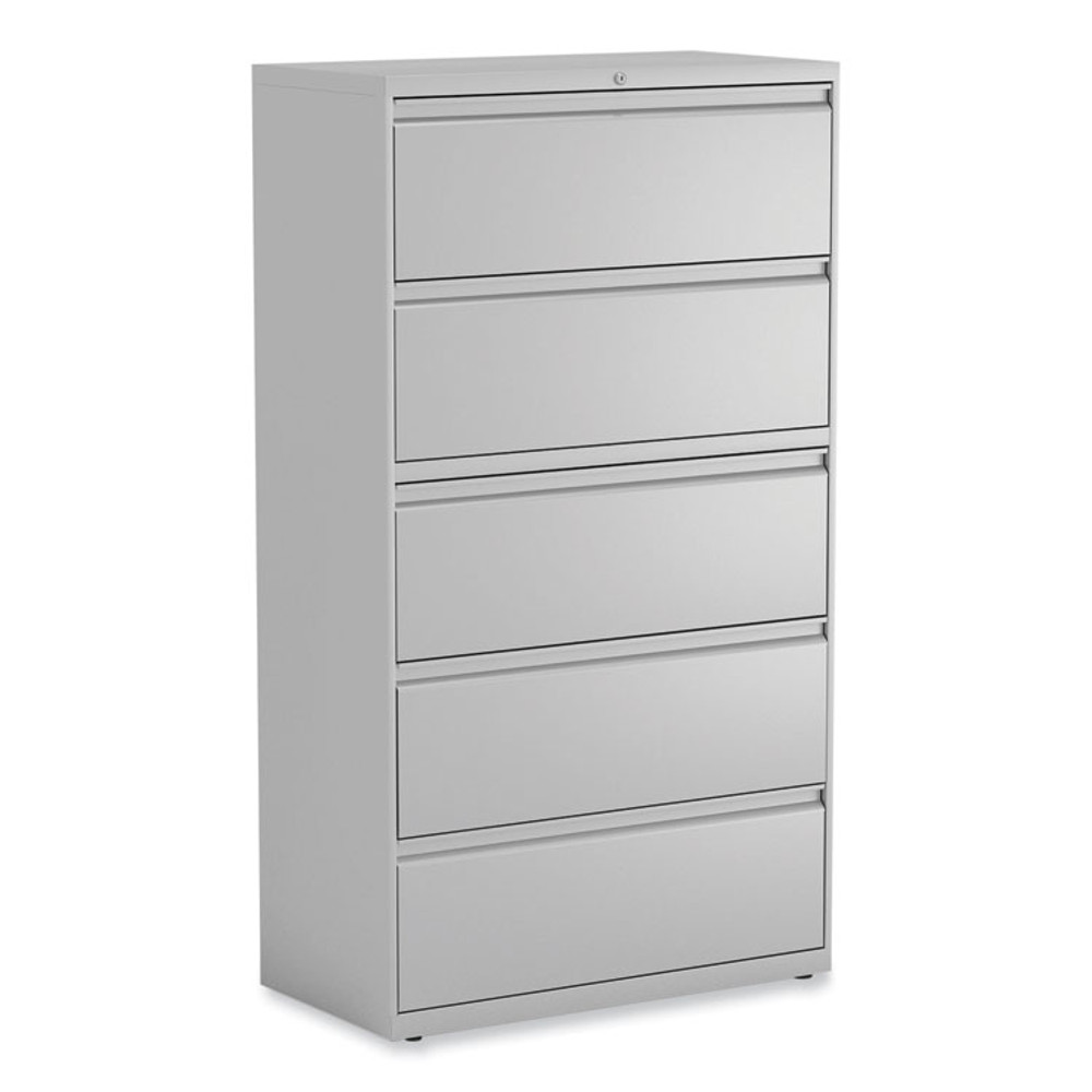 ALERA HLF3667LG Lateral File, 5 Legal/Letter/A4/A5-Size File Drawers, Light Gray, 36" x 18.63" x 67.63"