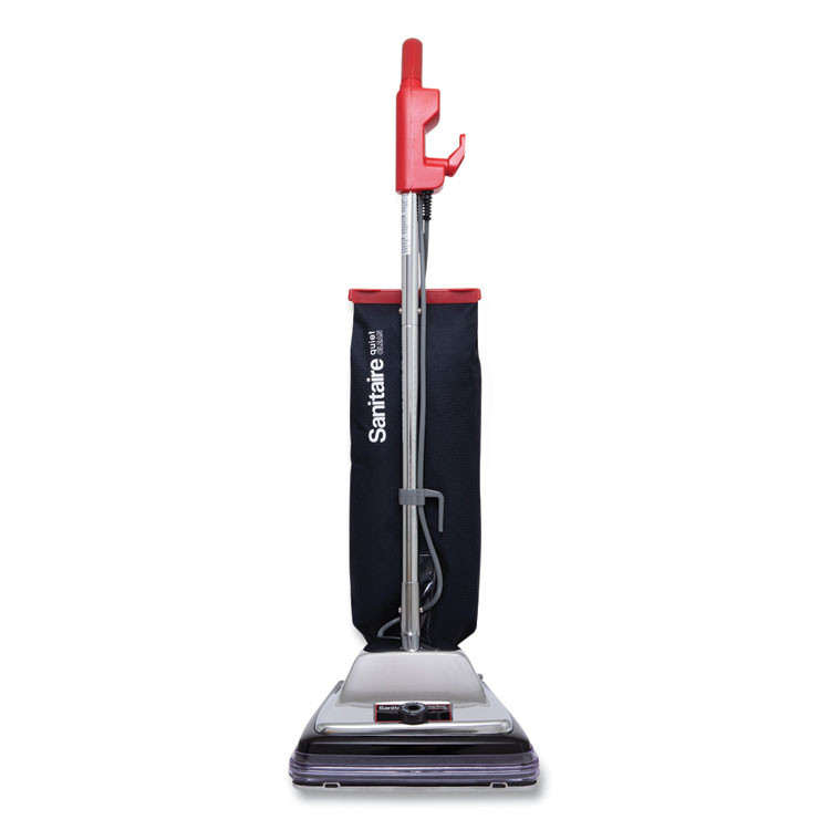 ELECTROLUX FLOOR CARE COMPANY Sanitaire® SC889D TRADITION QuietClean Upright Vacuum SC889A, 12" Cleaning Path, Gray/Red/Black