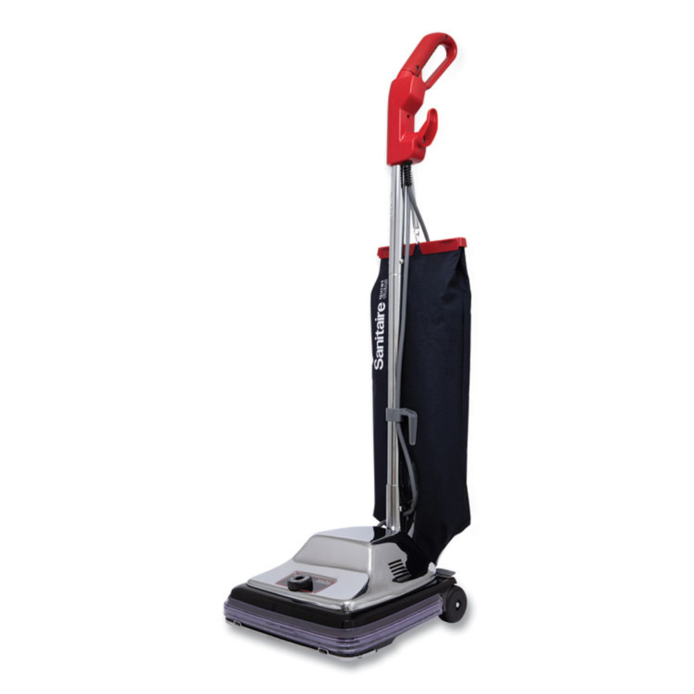 ELECTROLUX FLOOR CARE COMPANY Sanitaire® SC889D TRADITION QuietClean Upright Vacuum SC889A, 12" Cleaning Path, Gray/Red/Black